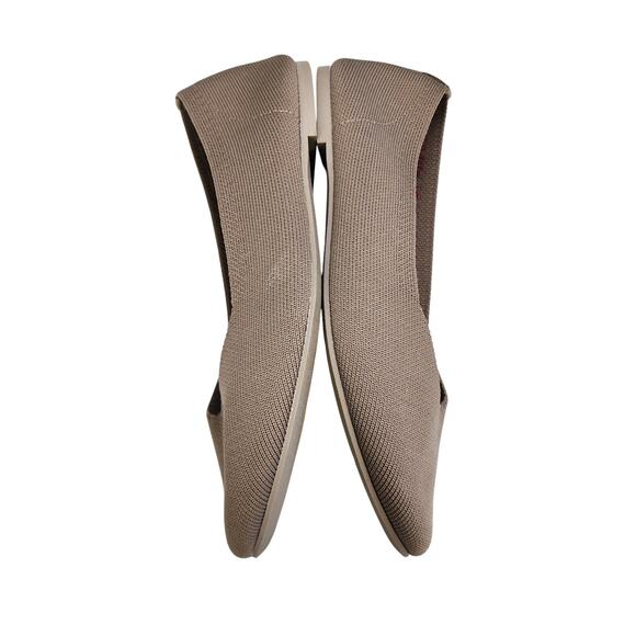 Skechers Womens Cleo Skokie Casual Ballet Flat Size 8 Wide Fit Taupe Pointed Toe - Picture 4 of 9